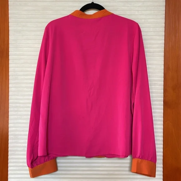 SHEIN pink and orange blouse size XL - Picture 5 of 8